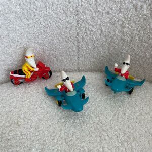 3 Vintage 80s 1988 Moon Man Motorcycle Airplane Happy Meal Toys